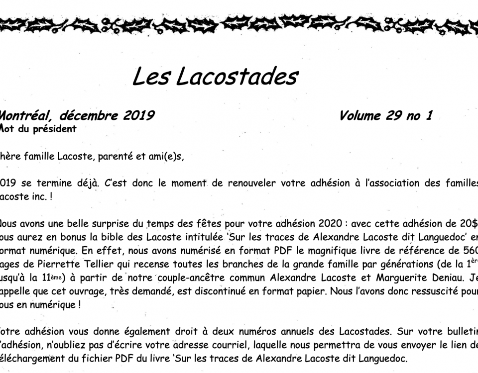 Lacostades vol 29 no 1